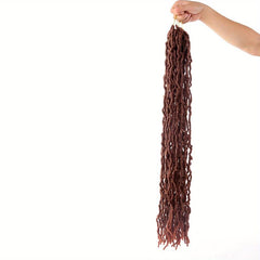 Ombre Burgundy Goddess Locs Crochet Hair 2 Packs Soft Locs Prelooped