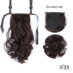 10 Inch Curly Hair Ponytail Wig Drawstring Ribbon & Clip Extension