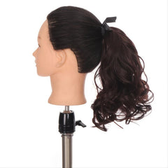 10 Inch Curly Hair Ponytail Wig Drawstring Ribbon & Clip Extension