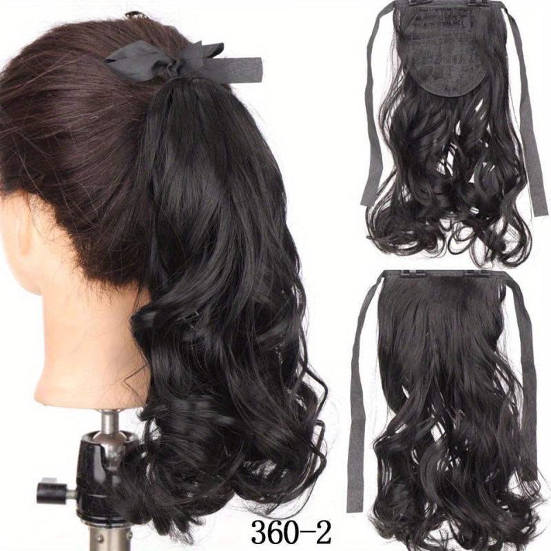 10 Inch Curly Hair Ponytail Wig Drawstring Ribbon & Clip Extension
