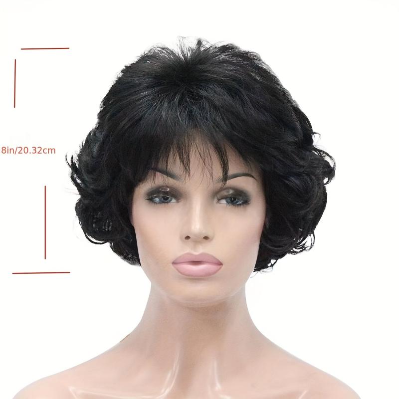 Short Wig Synthetic Hair Old Ladies Role Play