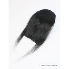 Human Hair Wigs Clip In Bangs With Sideburns