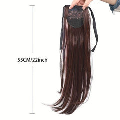 Y2K Style Long Straight Ponytail Hairpiece