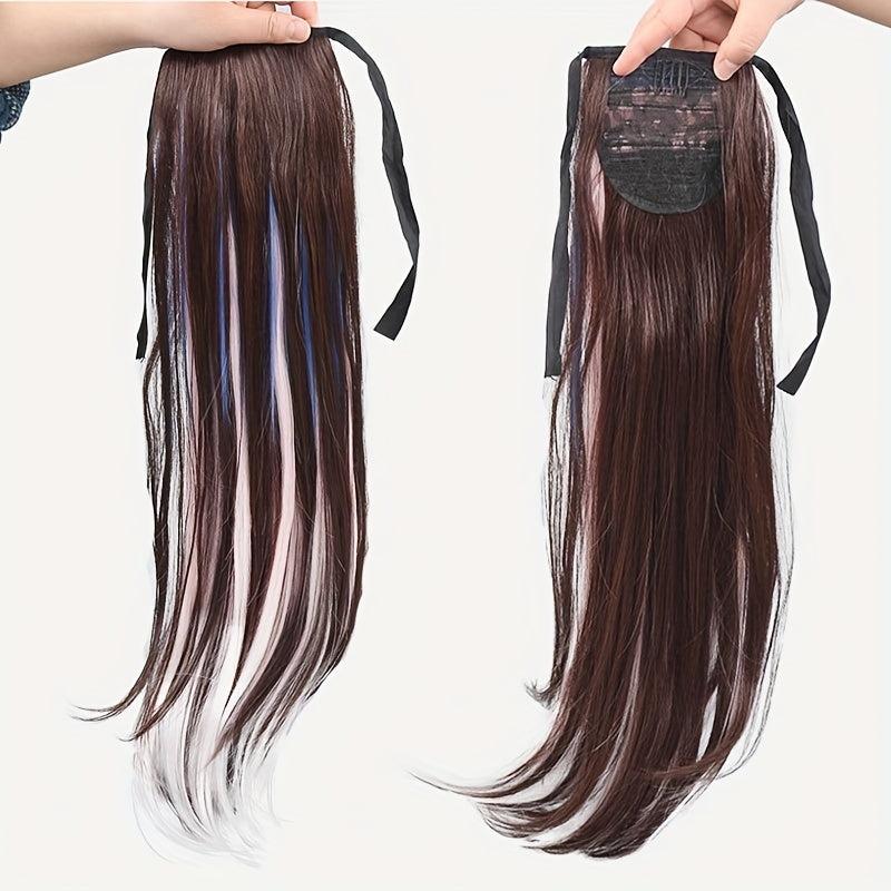 Y2K Style Long Straight Ponytail Hairpiece