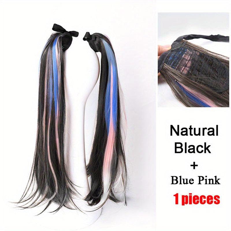 Y2K Style Long Straight Ponytail Hairpiece