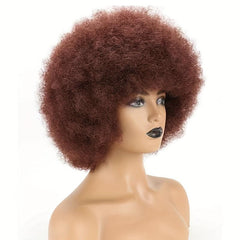 70s Afro Wig for Women - Bouncy Short Afro Wig for Cosplay and Parties
