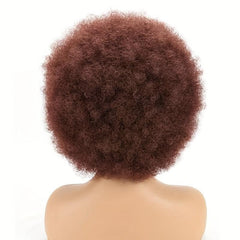 70s Afro Wig for Women - Bouncy Short Afro Wig for Cosplay and Parties