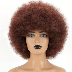 70s Afro Wig for Women - Bouncy Short Afro Wig for Cosplay and Parties
