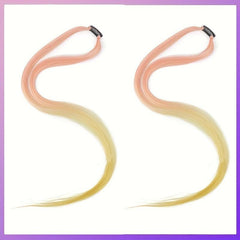 Colorful Clip In Synthetic Hair Extensions for Halloween Party