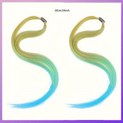 Colorful Clip In Synthetic Hair Extensions for Halloween Party