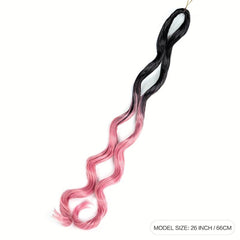 Pre Stretched Braiding Hair Extensions 66 cm Synthetic Crochet Braids