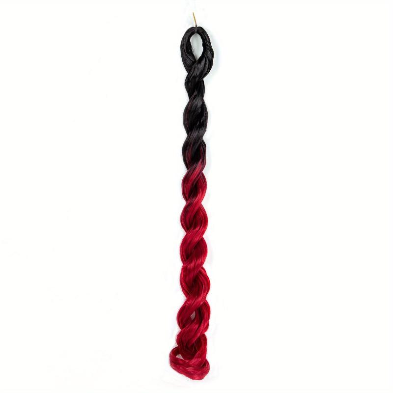 Pre Stretched Braiding Hair Extensions 66 cm Synthetic Crochet Braids