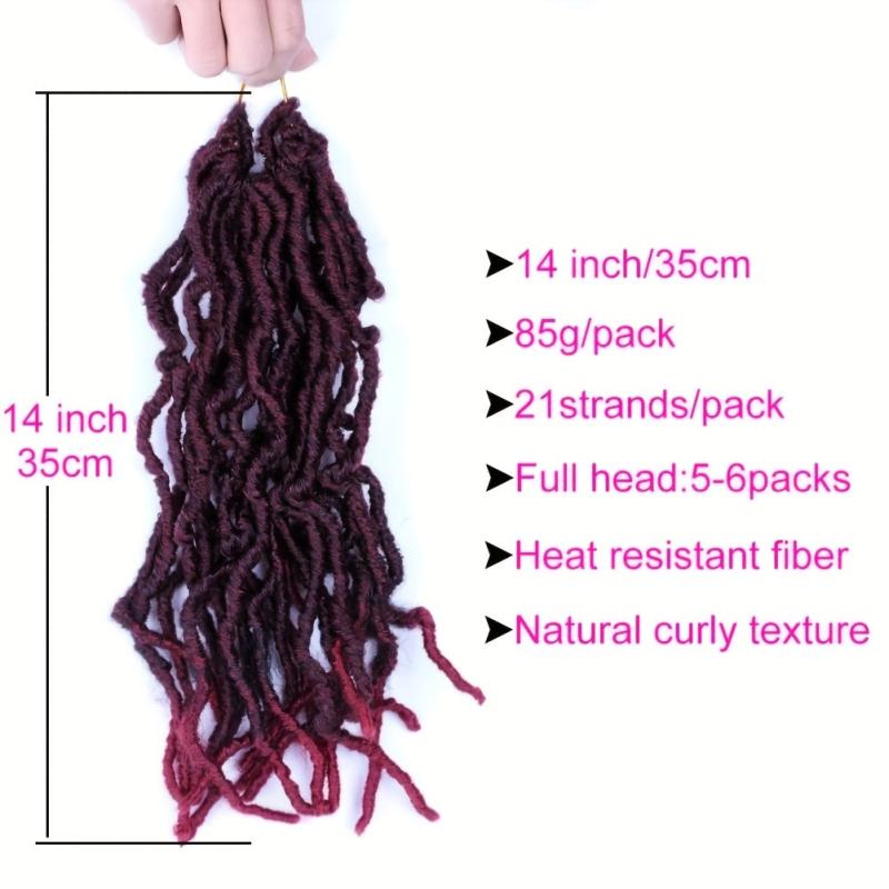 Natural Curly Faux Locs Crochet Braids 35 56 Cm Soft Locs Hair Extensions