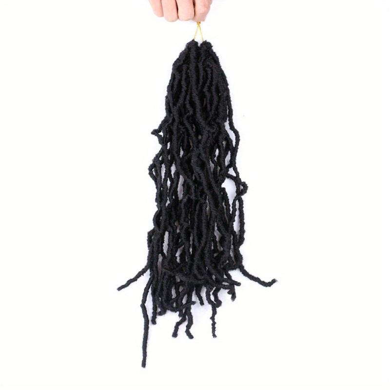 Natural Curly Faux Locs Crochet Braids 35 56 Cm Soft Locs Hair Extensions