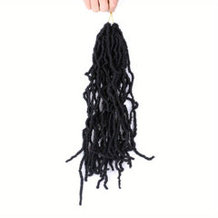 Natural Curly Faux Locs Crochet Braids 35 56 Cm Soft Locs Hair Extensions