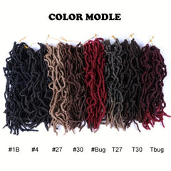 Natural Curly Faux Locs Crochet Braids 35 56 Cm Soft Locs Hair Extensions