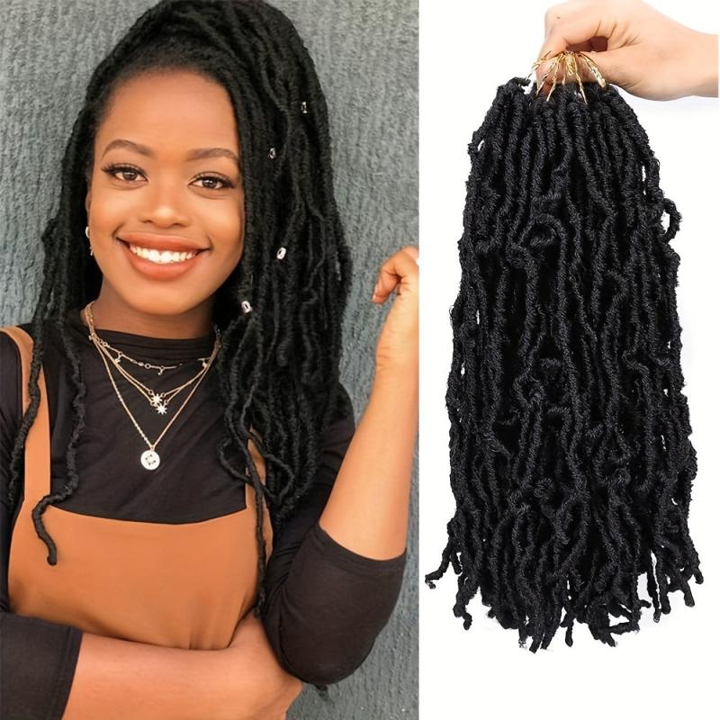 Natural Curly Faux Locs Crochet Braids 35 56 Cm Soft Locs Hair Extensions