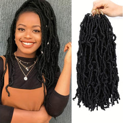 Natural Curly Faux Locs Crochet Braids 35 56 Cm Soft Locs Hair Extensions