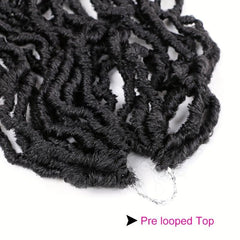 Natural Curly Faux Locs Crochet Braids 35 56 Cm Soft Locs Hair Extensions