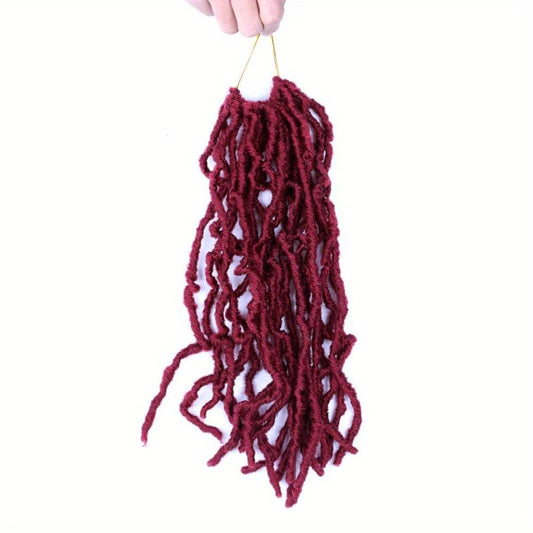 Natural Curly Faux Locs Crochet Braids 35 56 Cm Soft Locs Hair Extensions