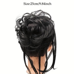 Messy Bun Scrunchies Hair Bun Synthetic Curly Wavy Hairpiece