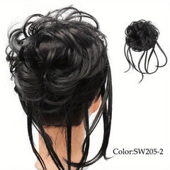 Messy Bun Scrunchies Hair Bun Synthetic Curly Wavy Hairpiece