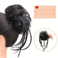 Messy Bun Scrunchies Hair Bun Synthetic Curly Wavy Hairpiece