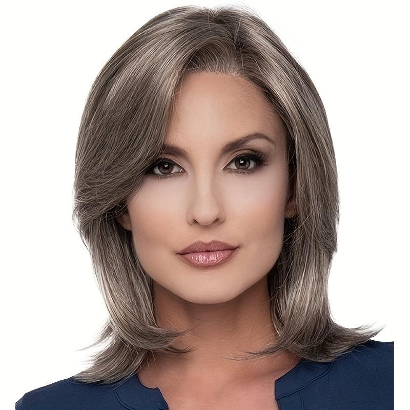 Short Straight Hair Wigs for Women Synthetic Fluffy Hair Wigs for Daily Party