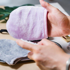 Microfiber Makeup Remover Glove Skincare Facial Cleansing Pads