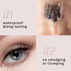 Waterproof Thick Mascara Long Curling Smudge Proof Easy Removing Nourishing