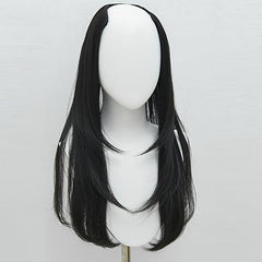 Women's V Shaped Long Hair Extension Synthetic Wig Layered Hair Pad