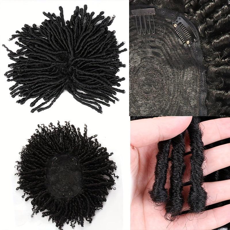 Soft Synthetic Dreadlocks Toupee Hair Pieces for Women Natural Look