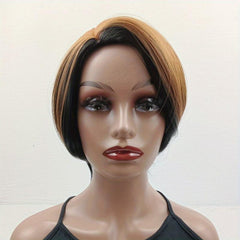 Short Wavy Layered Hair Wigs for Women 30-48 cm Synthetic Rose Net Hair Wigs