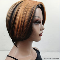 Short Wavy Layered Hair Wigs for Women 30-48 cm Synthetic Rose Net Hair Wigs