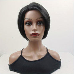 Short Wavy Layered Hair Wigs for Women 30-48 cm Synthetic Rose Net Hair Wigs