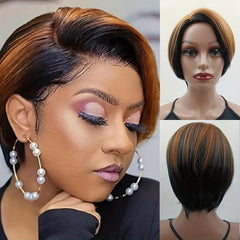 Short Wavy Layered Hair Wigs for Women 30-48 cm Synthetic Rose Net Hair Wigs