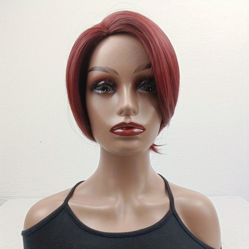 Short Wavy Layered Hair Wigs for Women 30-48 cm Synthetic Rose Net Hair Wigs