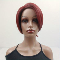 Short Wavy Layered Hair Wigs for Women 30-48 cm Synthetic Rose Net Hair Wigs