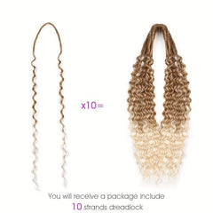 Dreadlock Extensions Synthetic Hair 60 10 Strands Curly Reggae Hip Hop Style