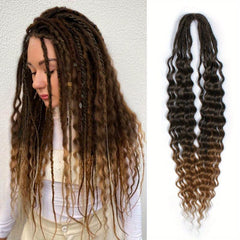 Dreadlock Extensions Synthetic Hair 60 10 Strands Curly Reggae Hip Hop Style