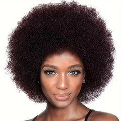 Afro Kinky Curly Wigs Short Fluffy Hair Synthetic Wig for Women