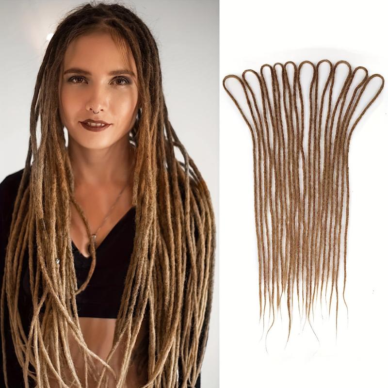 10 Strands Dreadlock Braids Synthetic Hair Extensions Ombre 60