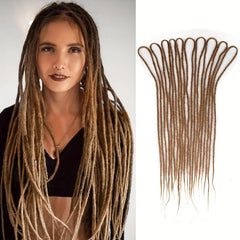 10 Strands Dreadlock Braids Synthetic Hair Extensions Ombre 60