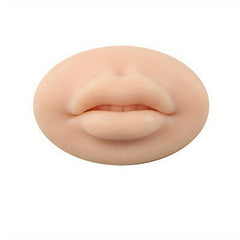 Silicone Lips Practice Skin with Teeth for Makeup Artists and Tattooists