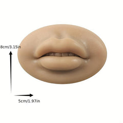 Silicone Lips Practice Skin with Teeth for Makeup Artists and Tattooists