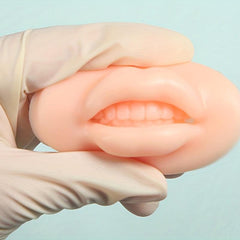 Silicone Lips Practice Skin with Teeth for Makeup Artists and Tattooists