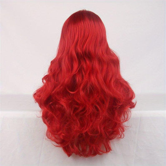 Long Curly Synthetic Wig for Halloween Cosplay Party