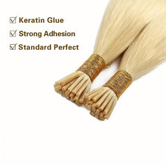 Chocolate Brown Human Hair Extensions 50 Strands Pre Bonded Fusion Stick Tip