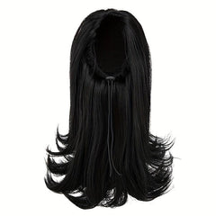 Long Straight Synthetic Ponytail Extension with Drawstring