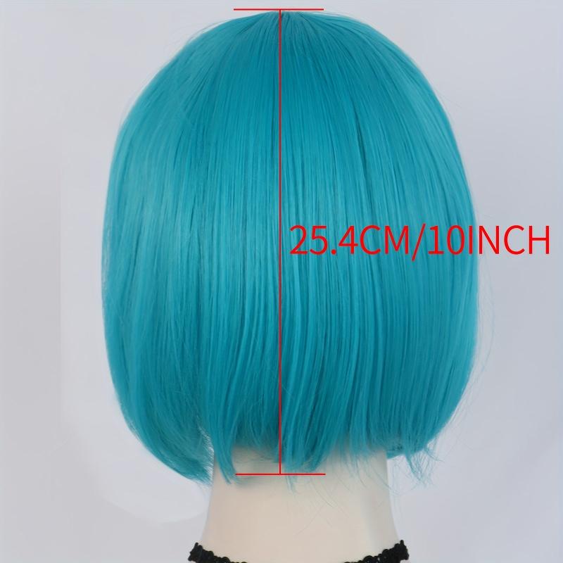 Short Bob Straight Hair Wigs With Bangs for Anime Cosplay Halloween